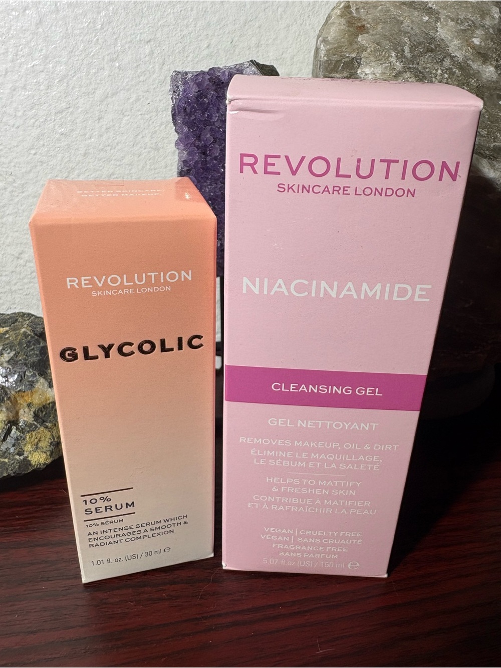 Revolution Niacinamide Cleansing Gel & Glycolic Serum